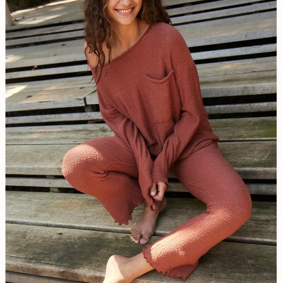 ✨ SALE Free People Karina Sweater Set Small Canyon Sunset - Picture 2 of 5